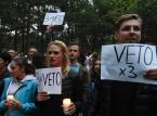 Protesty przeciw zmianom w sądownictwie. "Wstyd zostanie, władza minie"