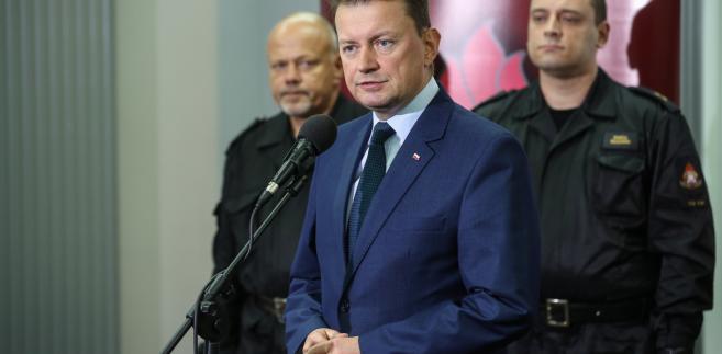Minister spraw wewnętrznych i administracji Mariusz Błaszczak