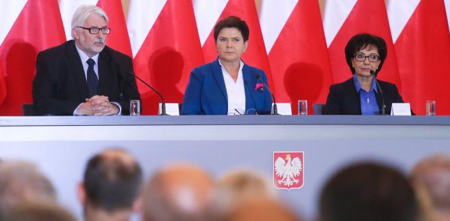 Beata Szydło, Witold Waszczykowski, Elżbieta Witek