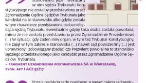 Spór na linii sądownictwo powszechne – kierownictwo Trybunału Konstytucyjnego