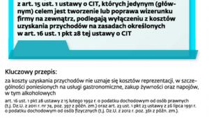 Rozliczenie wydatków gastronomicznych