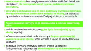 Zasady przechodzenia na emeryturę w policji