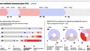Szacowane nakłady inwestycyjne PGE (mld zł)